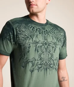 Affliction Jump T-Shirt Lily Pad Online