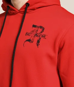 Rock Revival Justin Hooded Sweatshirt Red New
