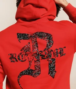 Rock Revival Justin Hooded Sweatshirt Red New