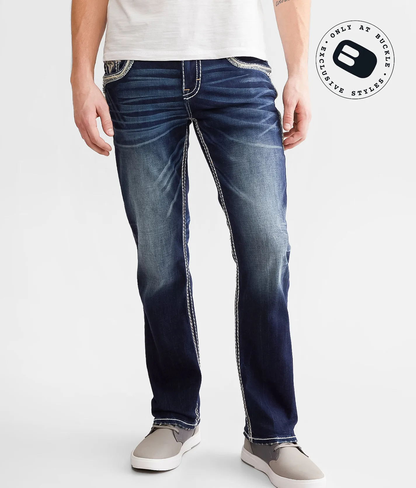 Rock Revival Jeans|Bottoms | Rock Revival Kaiden Straight Stretch Jean Kaiden J202