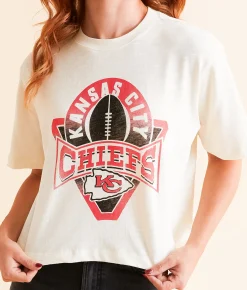 Junkfood Kansas City Cropped T-Shirt Chiefs Discount
