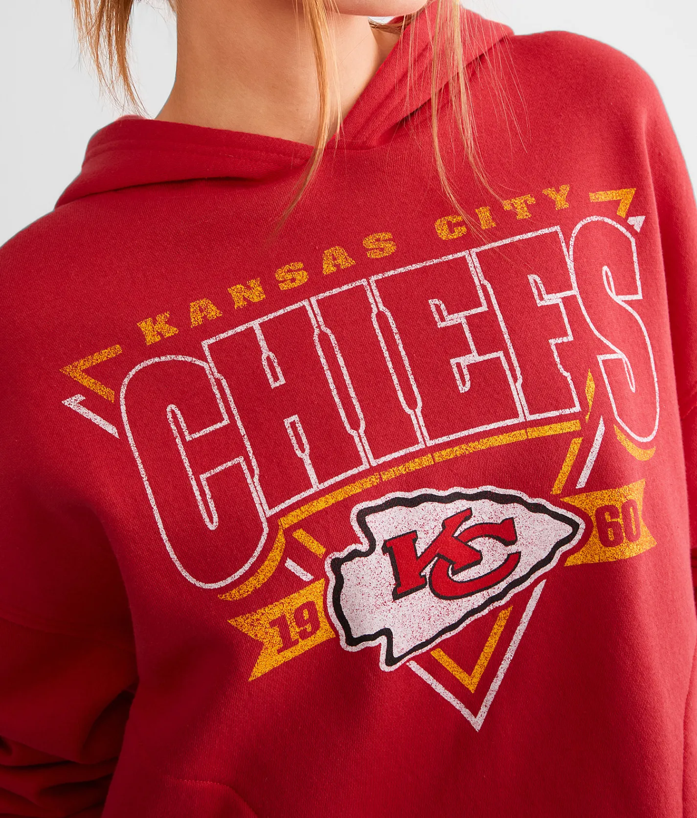 Tops | Junkfood Kansas City Chiefs Hooded Sweatshirt Licorice