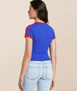 Tops | HYPE AND VICE Kansas Jayhawks Baby Cropped T-Shirt Royal