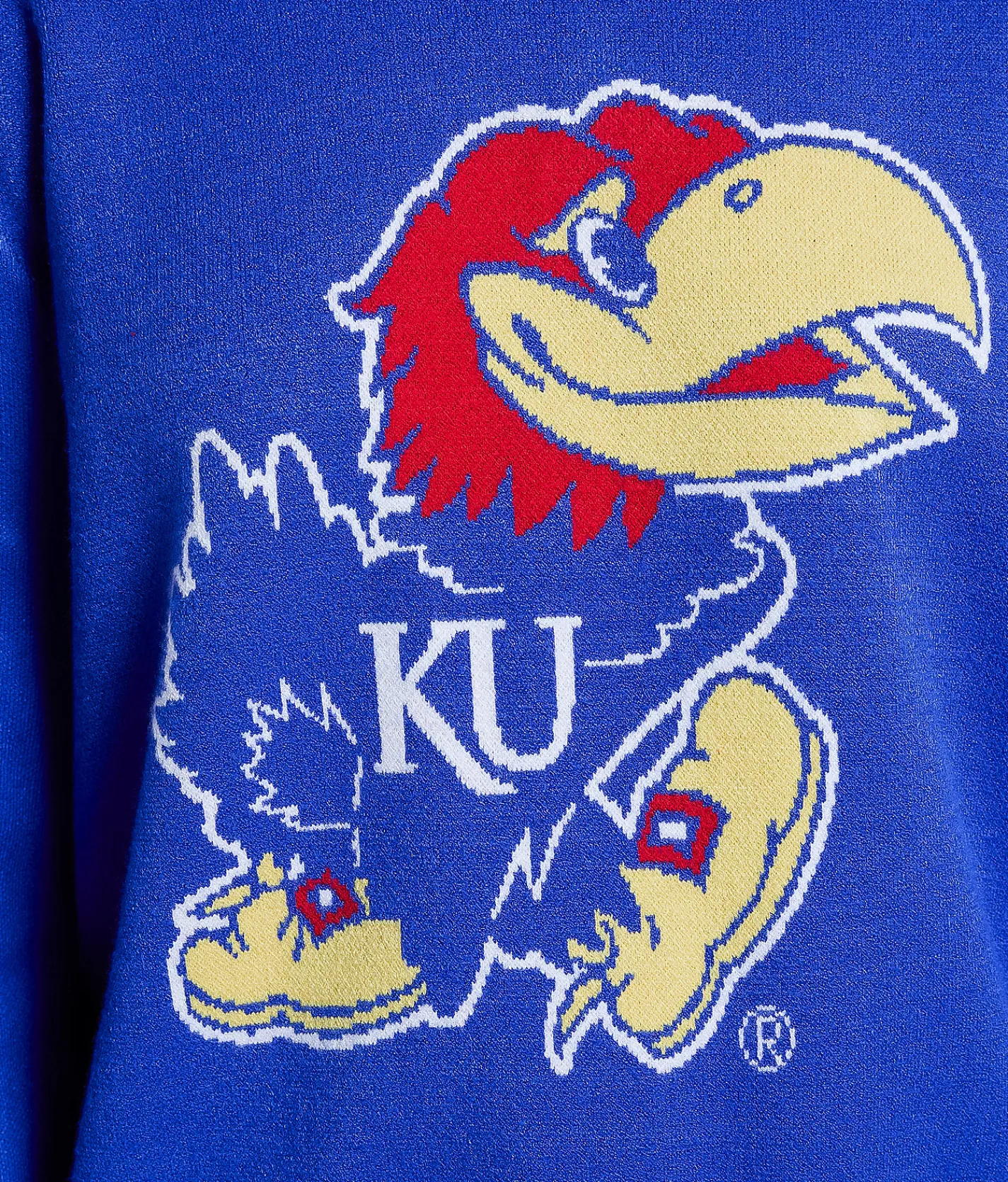 Gameday SOCIAL® Kansas Jayhawks Sweater Royal Blue Clearance