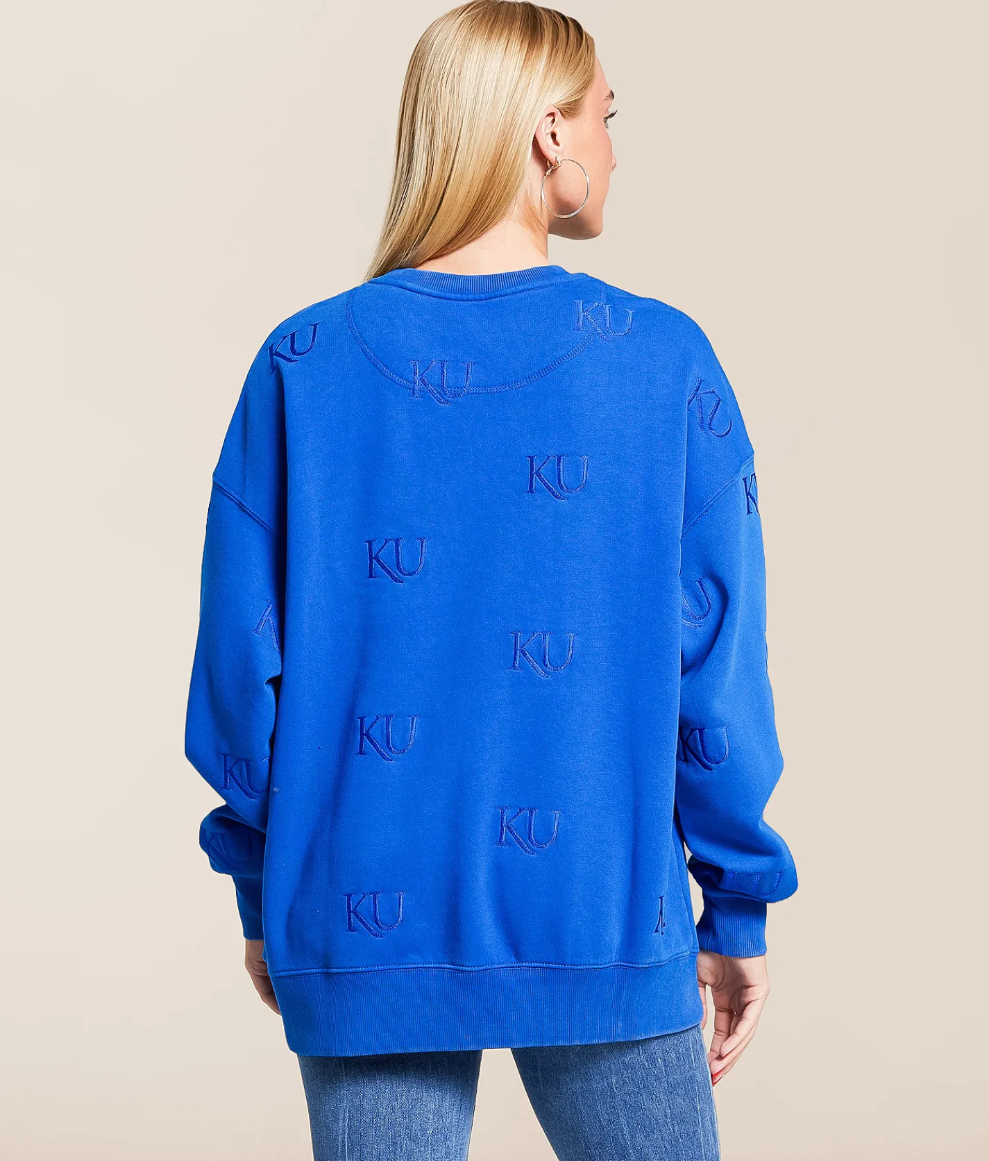 Tops | Gameday SOCIAL® Kansas Pullover Royal Blue
