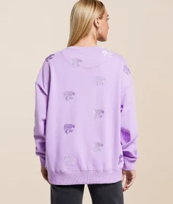 Gameday SOCIAL® Kansas State Oversized Pullover Lavender Online