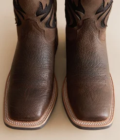 Shoes | Ariat Kanyon Toughstock VenTEK Leather Cowboy Boot Earth Adobe Mocha Suede
