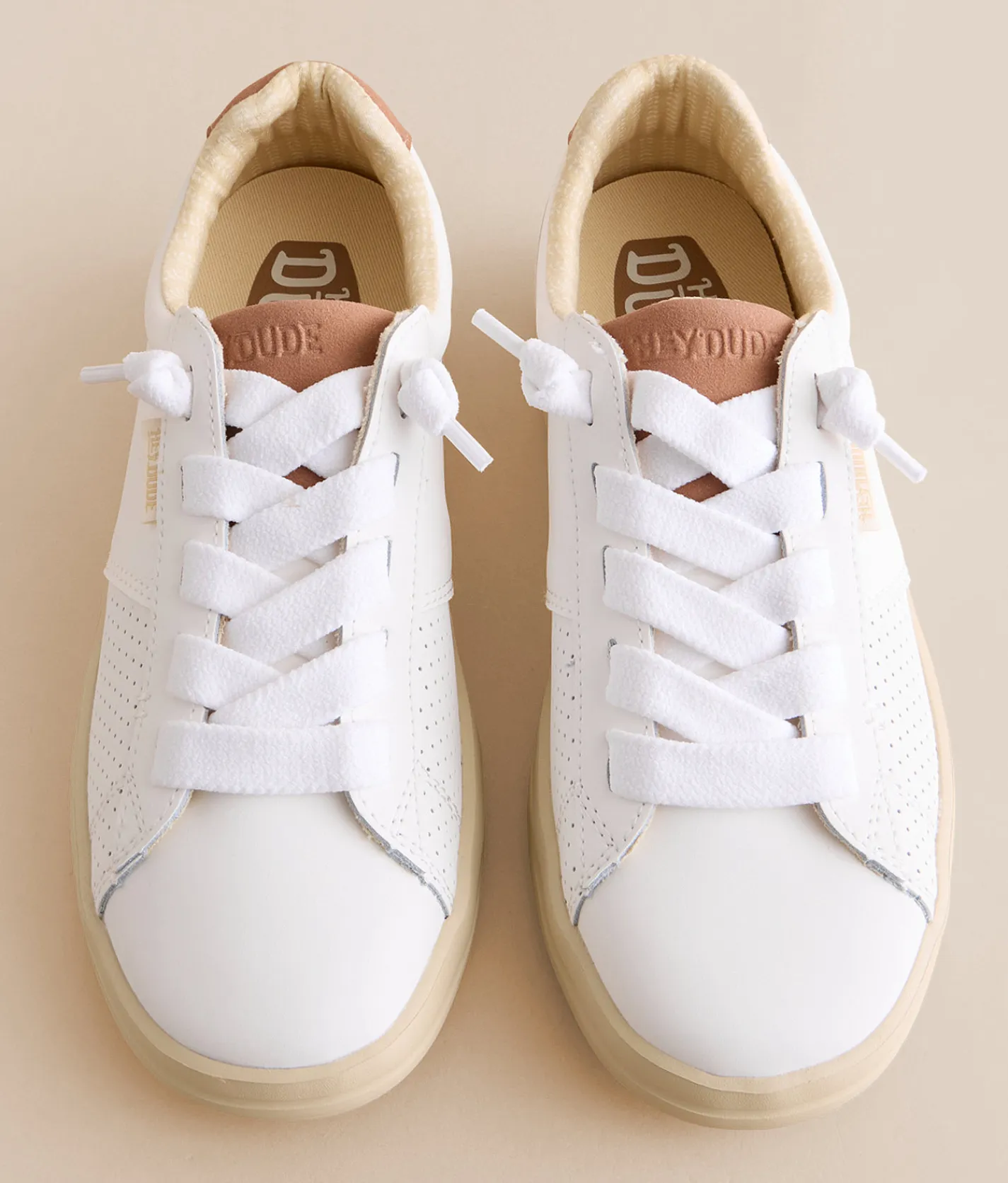 HEYDUDE™ Karina Duo Classic Sneaker White Tan Online