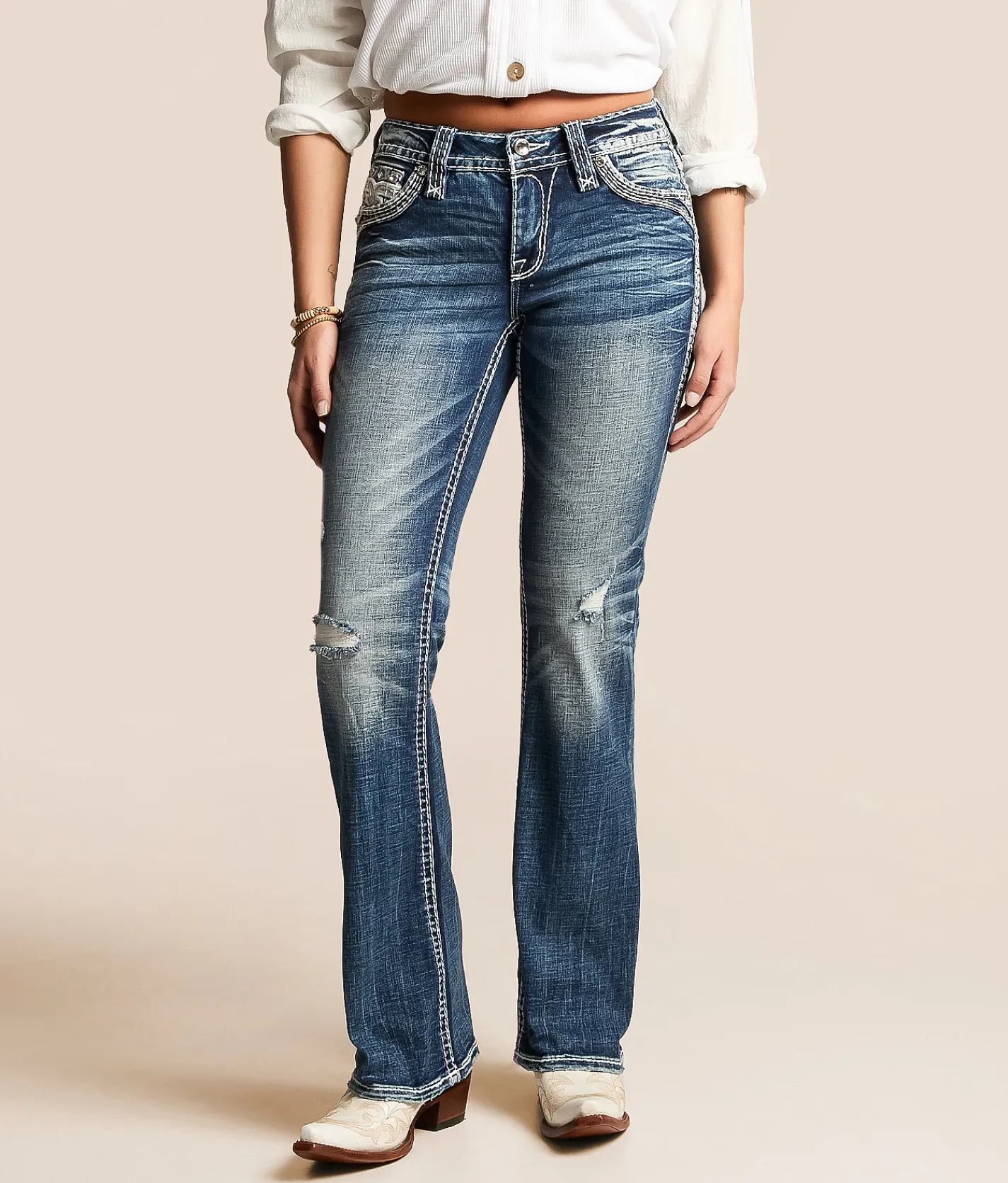 Bottoms | Rock Revival Kari Universal Boot Stretch Jean Kari NB205