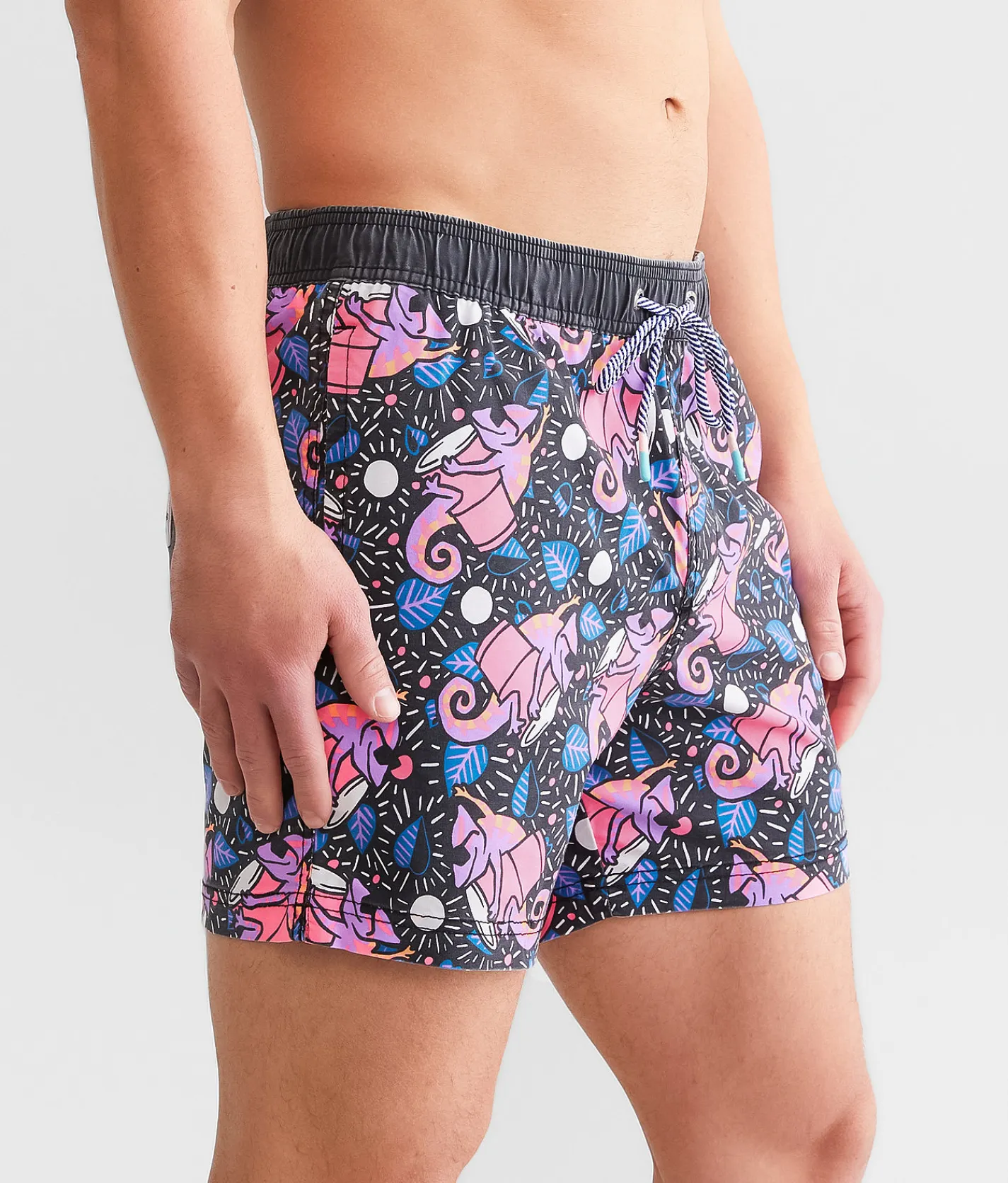 party pants Karma Chameleon Stretch Swim Trunks Black