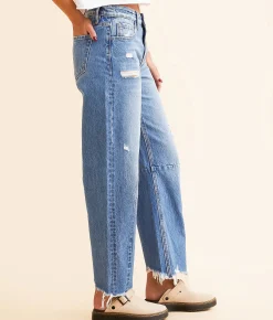Jeans | VERVET by Flying Monkey Kate High Rise Barrel Leg Jean Ludic