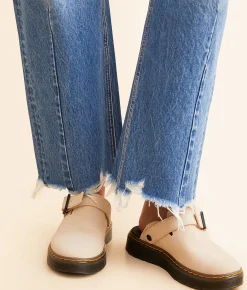 VERVET by Flying Monkey Kate High Rise Barrel Leg Jean Ludic Discount