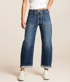 VERVET by Flying Monkey Kate High Rise Barrel Stretch Jean Serene Summit Online