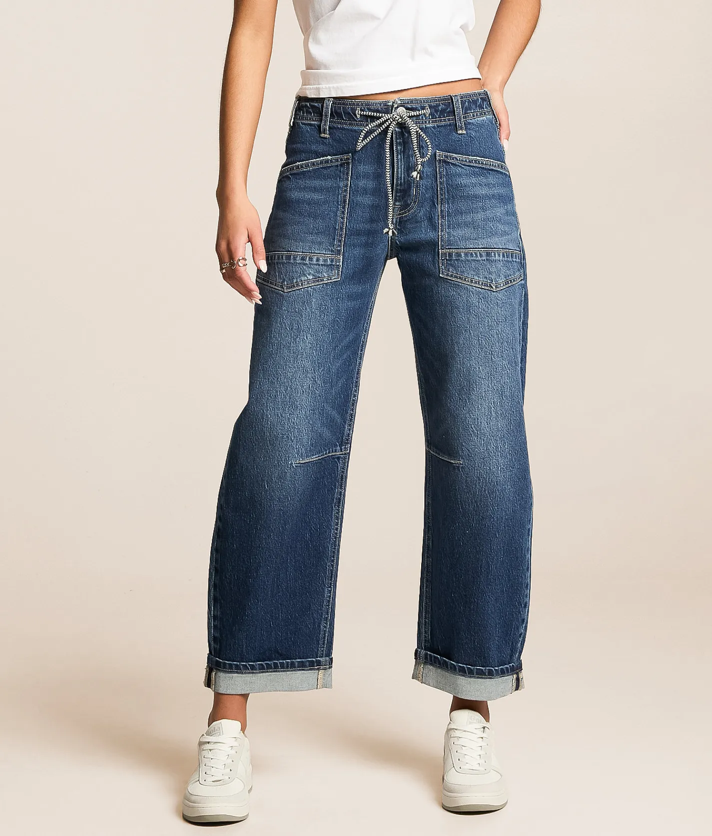 VERVET by Flying Monkey Kate High Rise Barrel Stretch Jean Serene Summit Online