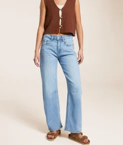 Jeans|Bottoms | VERVET by Flying Monkey Kate High Rise Barrel Stretch Jean Charm