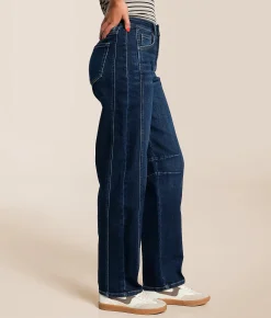 Bottoms | VERVET by Flying Monkey Kate High Rise Barrel Stretch Jean Luminosity