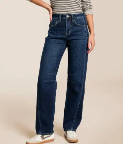 Bottoms | VERVET by Flying Monkey Kate High Rise Barrel Stretch Jean Luminosity
