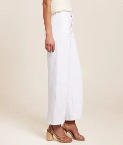 Jeans | VERVET by Flying Monkey Kate High Rise Barrel Stretch Jean Optic White