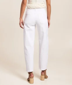 Jeans | VERVET by Flying Monkey Kate High Rise Barrel Stretch Jean Optic White