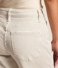 VERVET by Flying Monkey Kate High Rise d Barrel Jean Stripe