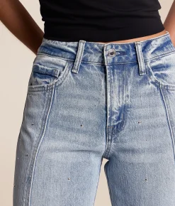 Jeans|Bottoms | VERVET by Flying Monkey Kate Rhinestone Barrel Jean Brilliant