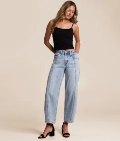 Jeans|Bottoms | VERVET by Flying Monkey Kate Rhinestone Barrel Jean Brilliant