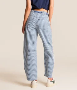Jeans|Bottoms | VERVET by Flying Monkey Kate Striped Barrel Stretch Jean Coolness
