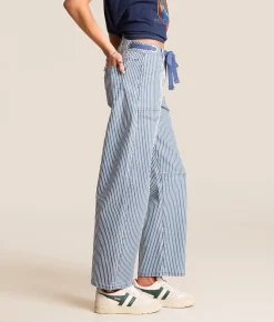 Jeans|Bottoms | VERVET by Flying Monkey Kate Striped Barrel Stretch Jean Coolness