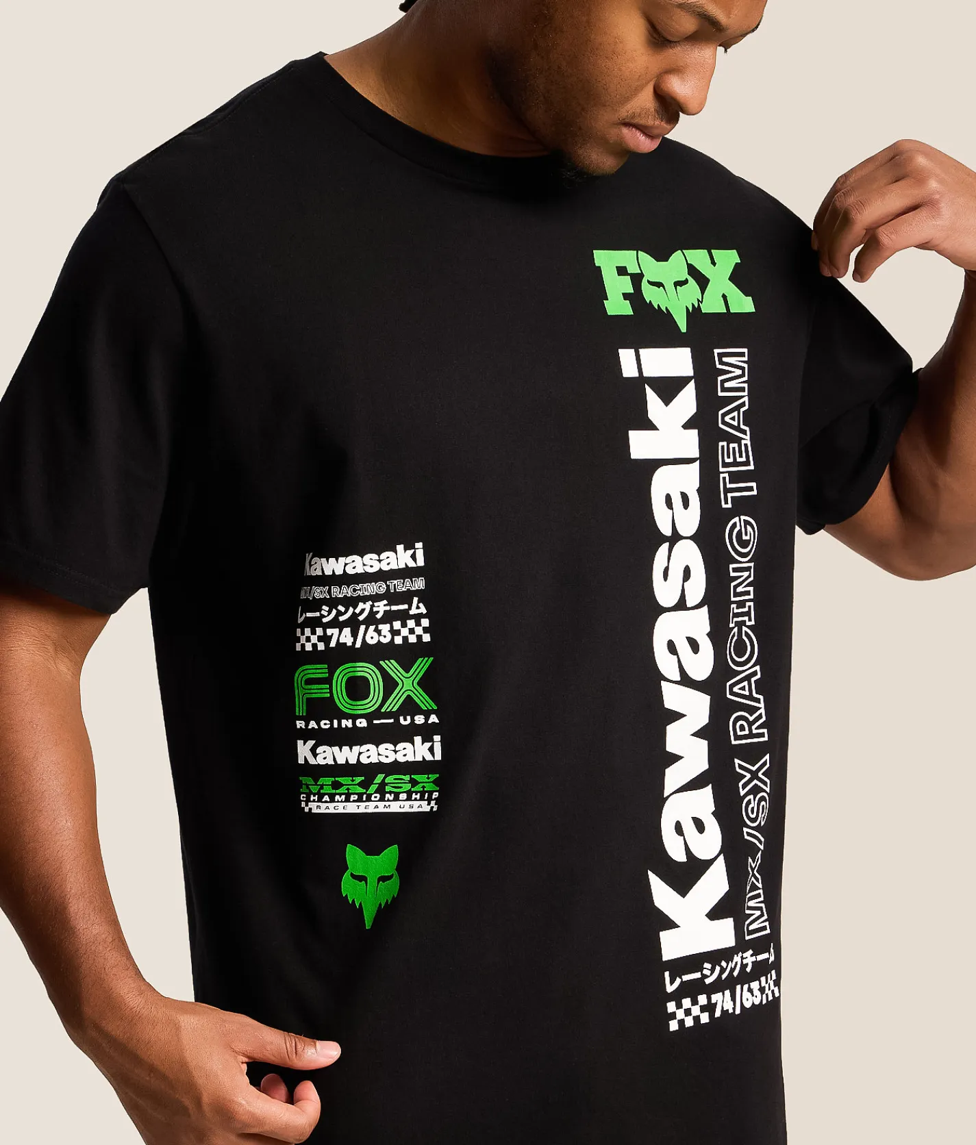 Fox Kawasaki 195 Original T-Shirt Black Outlet