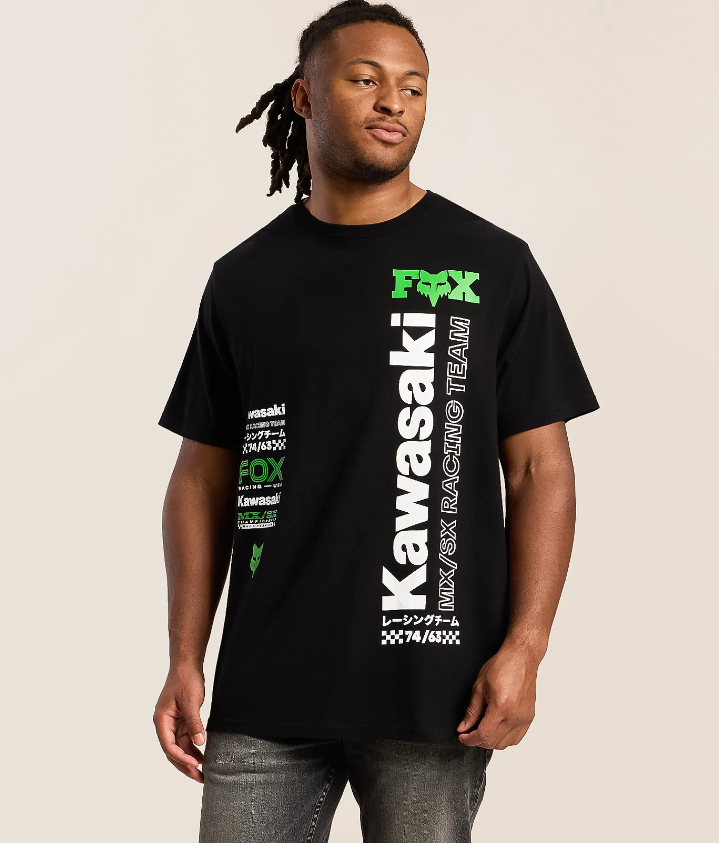Fox Kawasaki 195 Original T-Shirt Black Outlet
