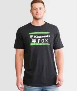 Fox Kawasaki Premium T-Shirt Black Outlet