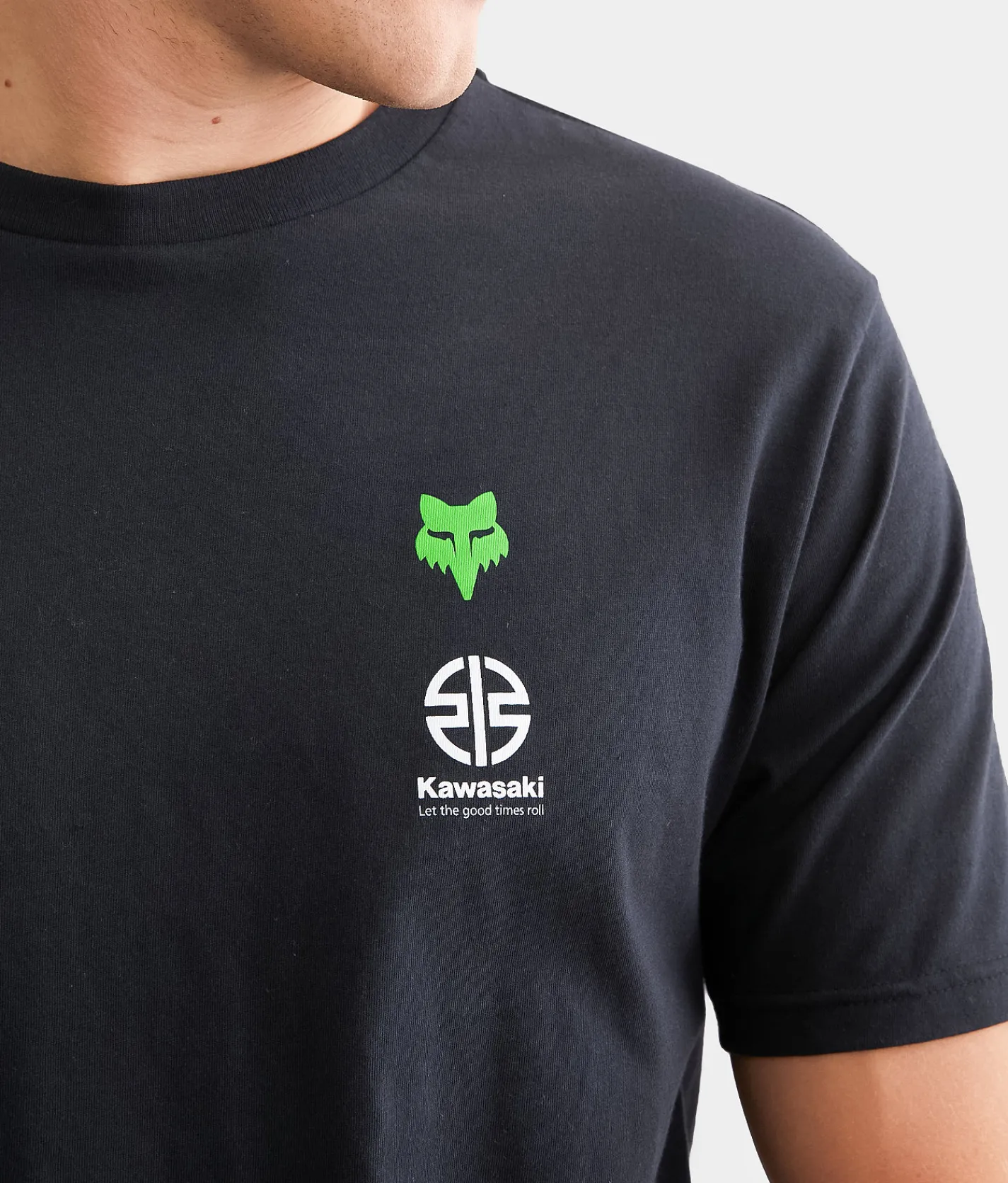 Fox Kawasaki T-Shirt Black New