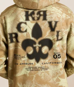Rock Revival Kayce Camo Hooded Sweatshirt Tan Best