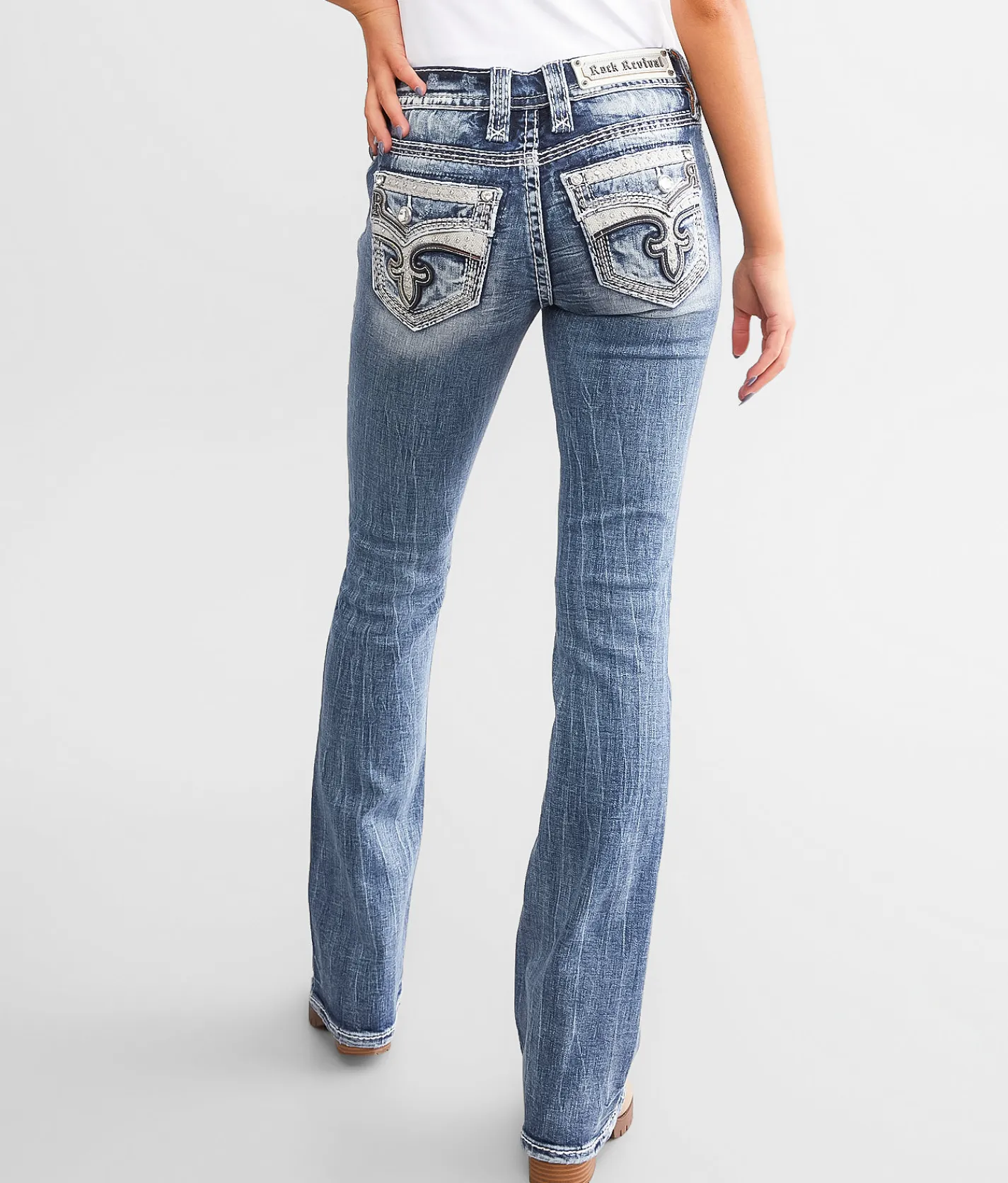 Rock Revival Kaylla Low Rise Boot Stretch Jean Kaylla B207 Best