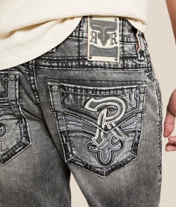 Rock Revival Kazane Relaxed Taper Stretch Jean Kazane EQ203 Hot