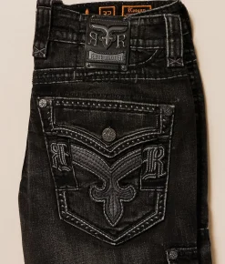 Jeans | Rock Revival Keegan Relaxed Straight Cargo Stretch Jean Keegan E204