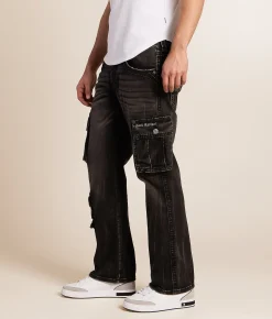 Jeans | Rock Revival Keegan Relaxed Straight Cargo Stretch Jean Keegan E204
