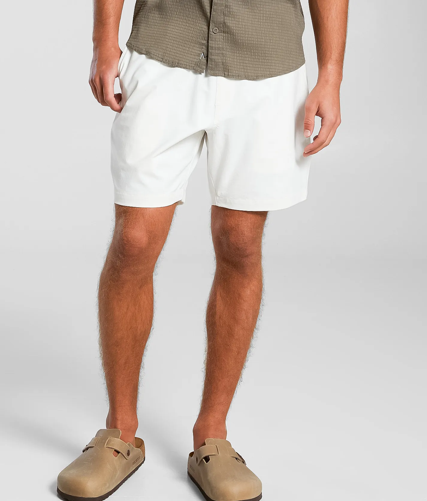 Bottoms|Shorts | Maven Co-op Keel Stretch Short White