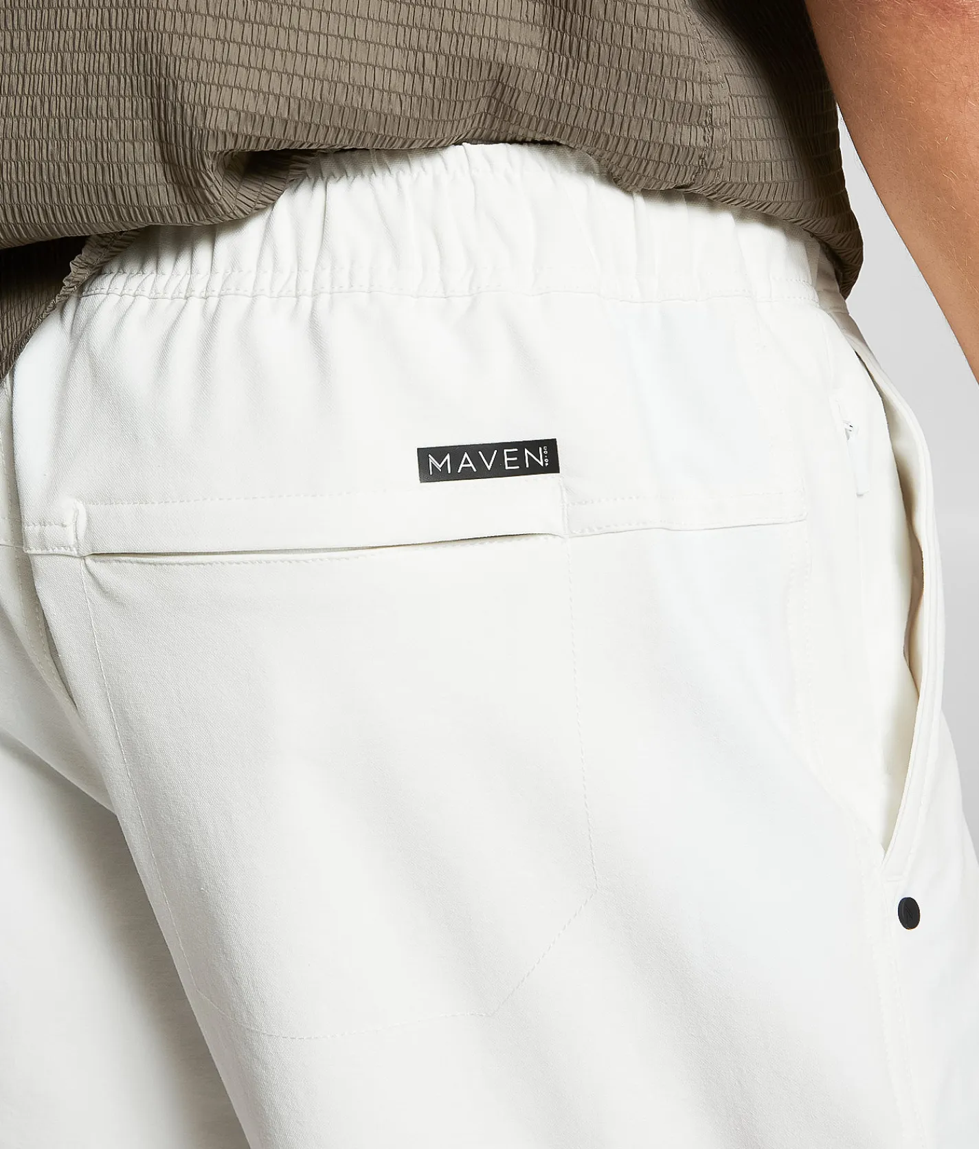 Bottoms|Shorts | Maven Co-op Keel Stretch Short White