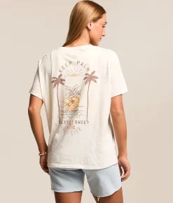 Salt Life Keep Palm T-Shirt Cream Hot