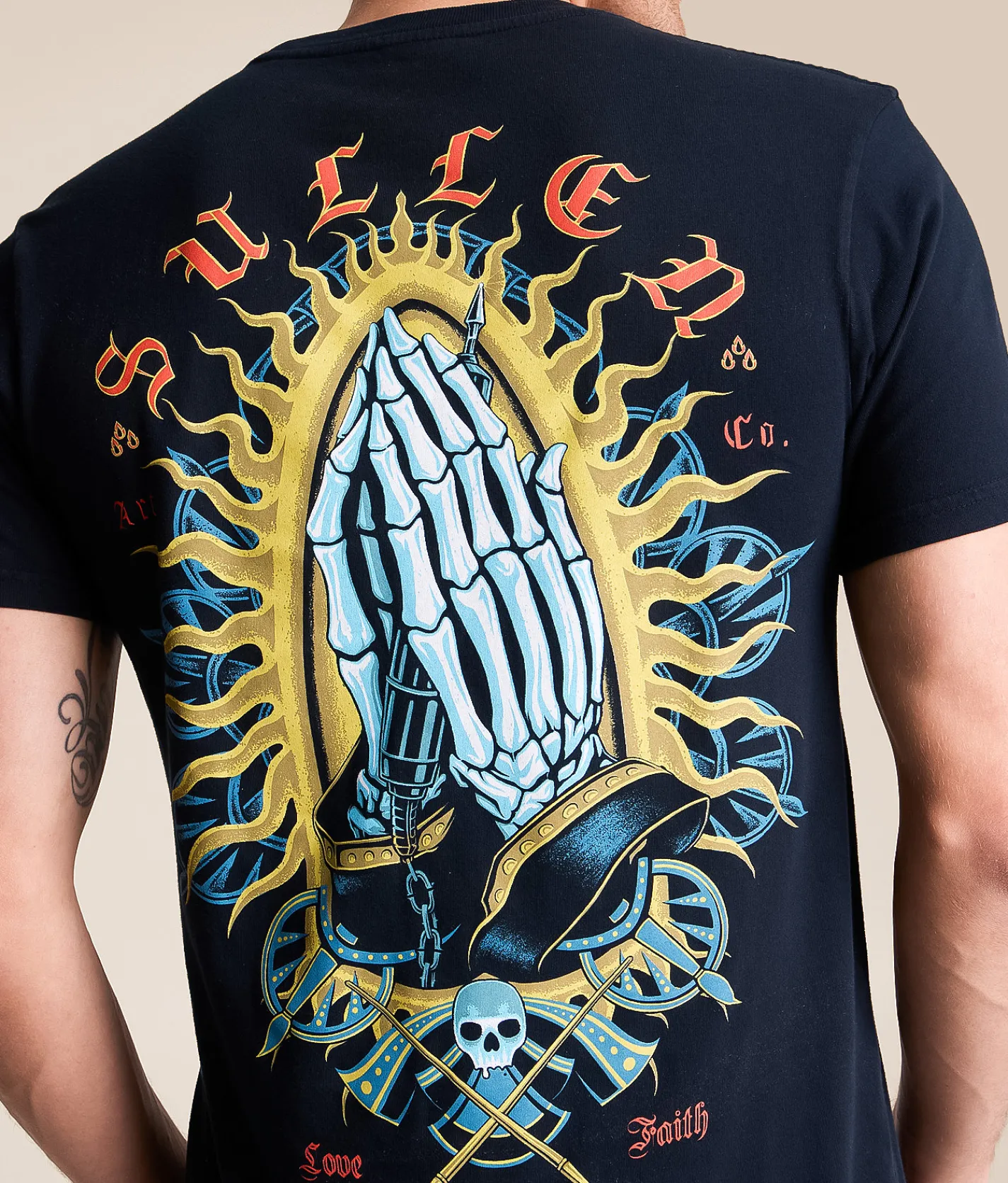 Sullen Keep The Faith T-Shirt Obsidian