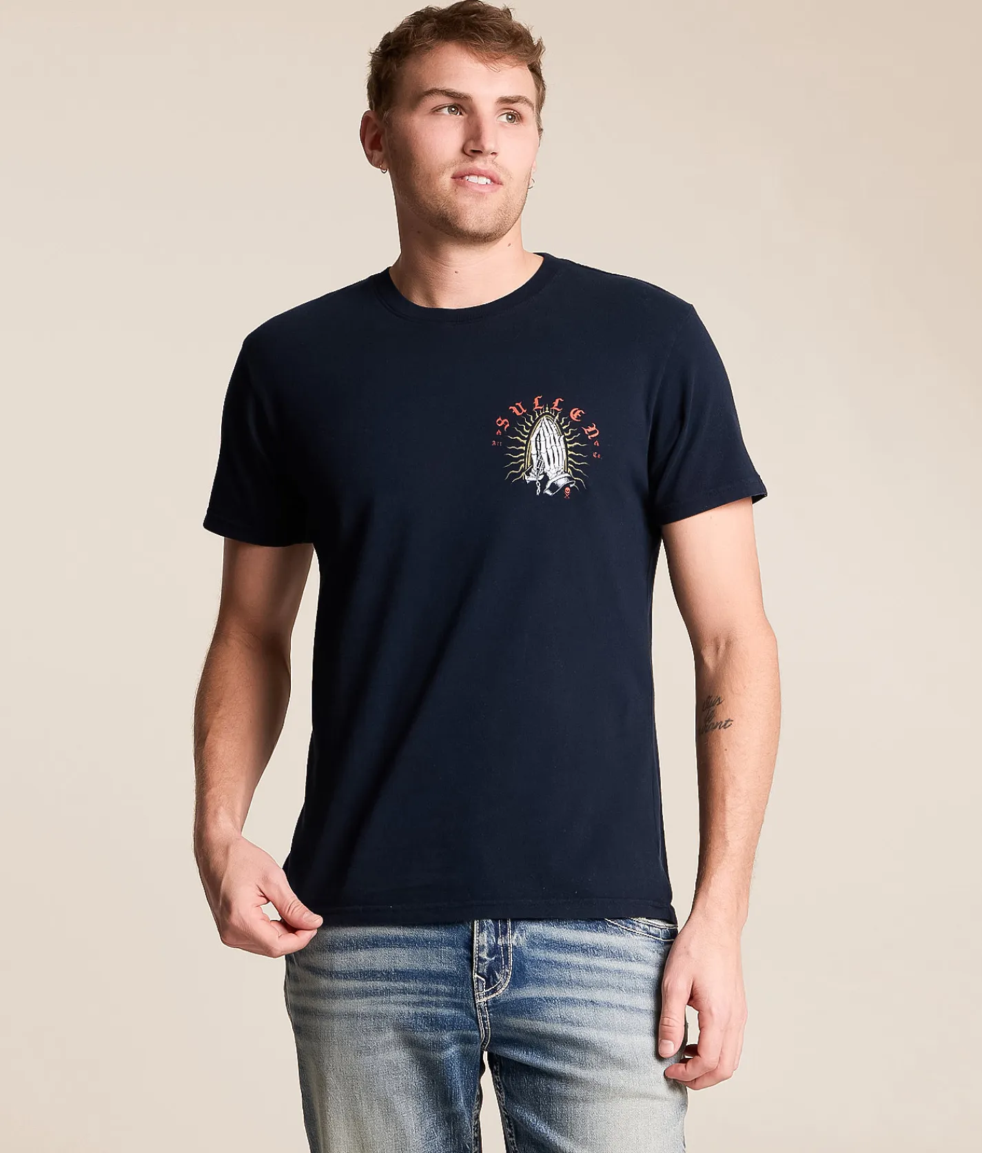 Sullen Keep The Faith T-Shirt Obsidian