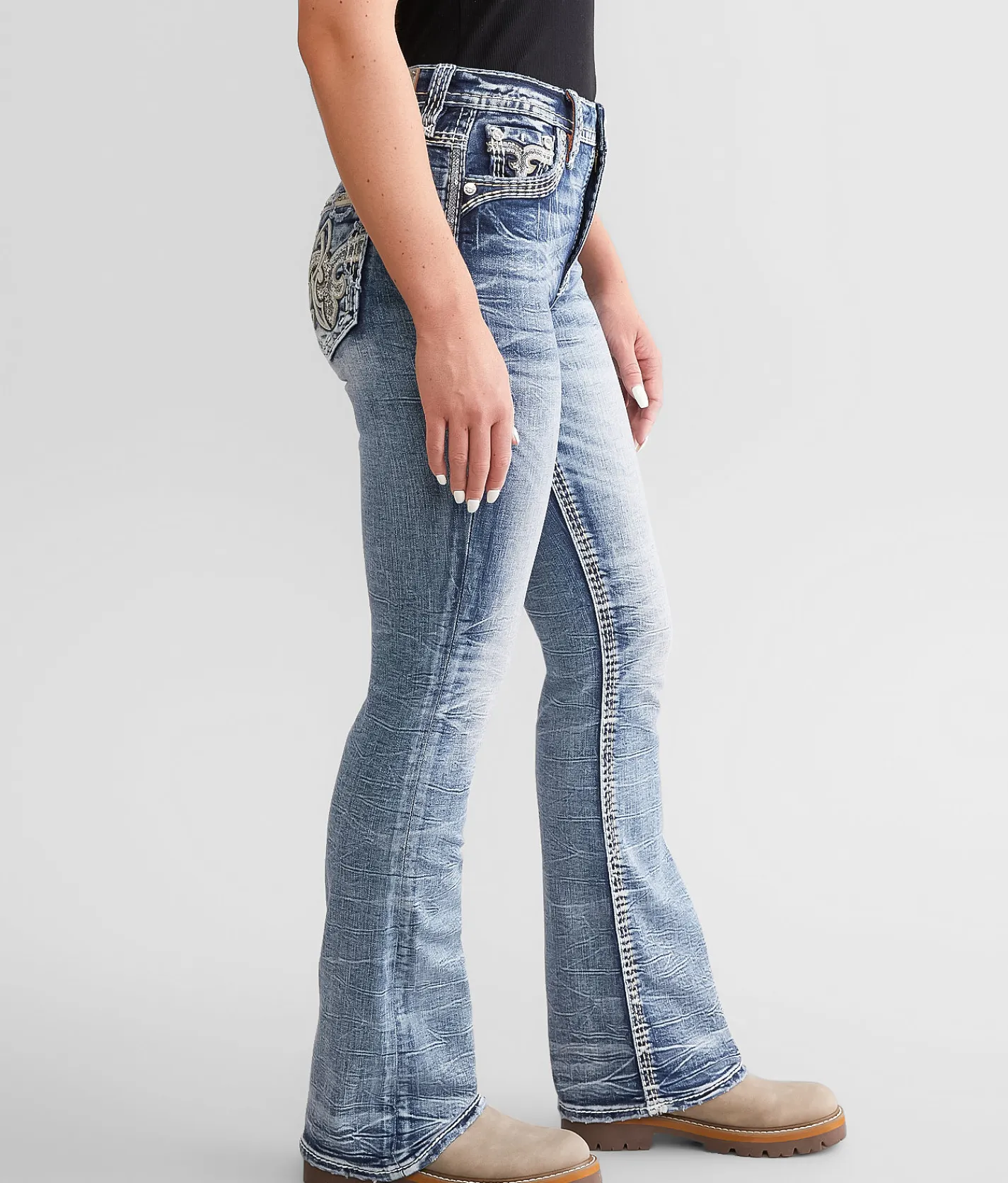 Rock Revival Kelcie Curvy High Rise Boot Stretch Jean Kelcie HB210 Discount