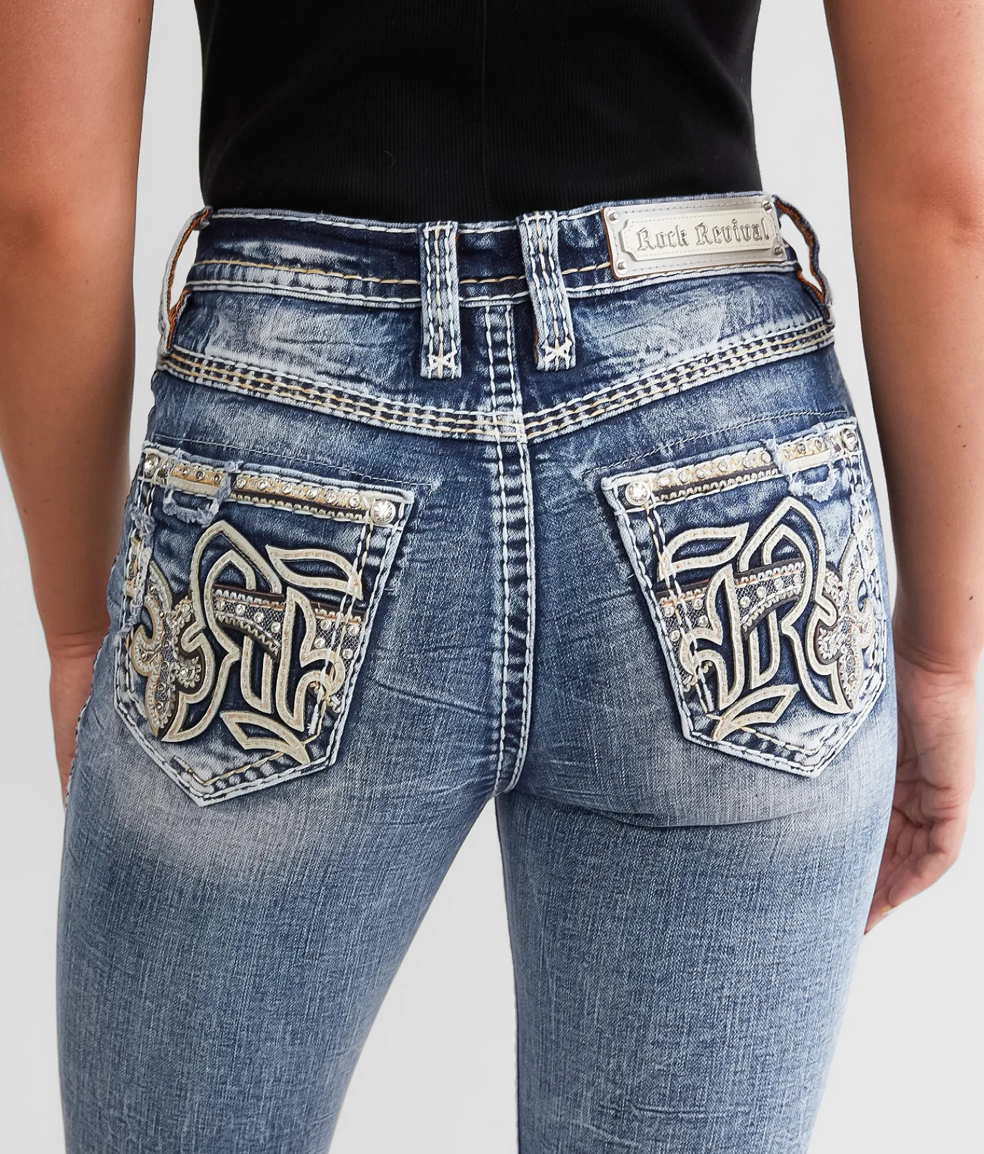 Rock Revival Kelcie Curvy High Rise Boot Stretch Jean Kelcie HB210 Discount
