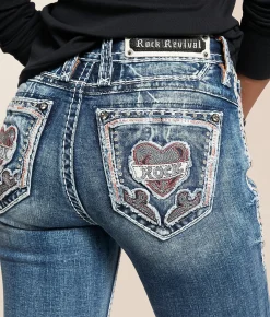 Rock Revival Kelia Curvy High Rise Boot Stretch Jean Kelia HB200 Hot