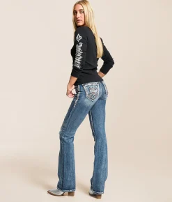 Rock Revival Kelia Curvy High Rise Boot Stretch Jean Kelia HB200 Hot