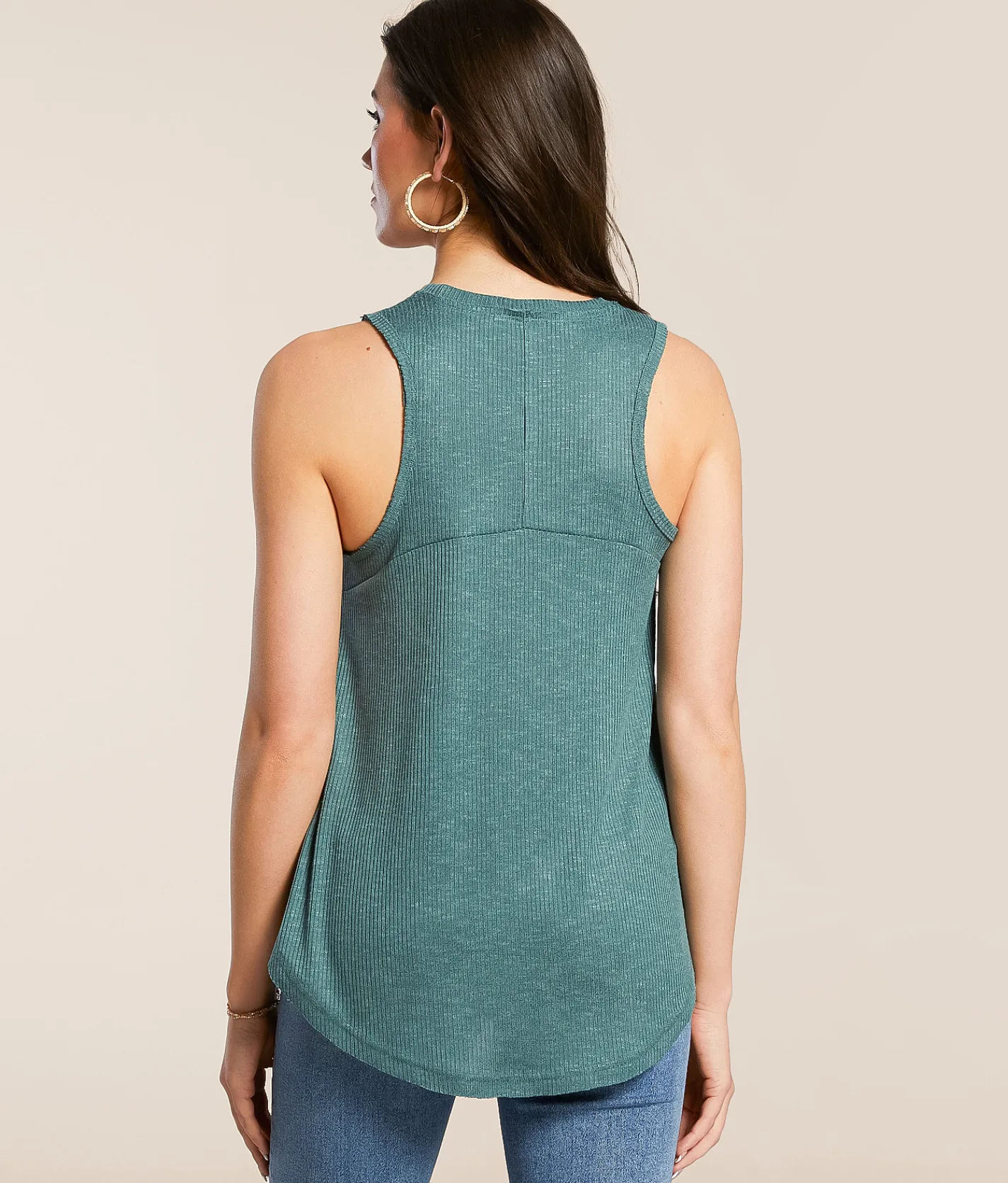 White Crow Kelley Heathered Tank Top Silver Pine Online