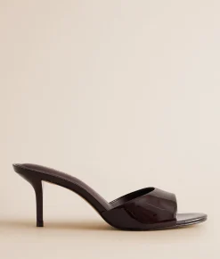 Steve Madden Kendrix Leather Heeled Sandal Brown Leather Outlet