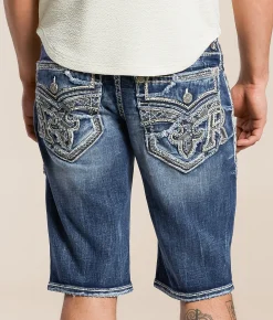 Bottoms|Shorts | Rock Revival Kenton 14" Stretch Short Kenton H201