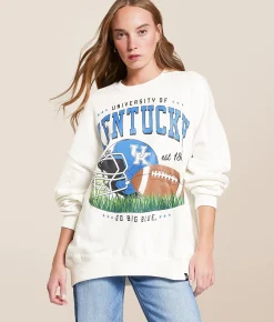 Gameday SOCIAL® Kentucky Football Oversized Pullover White Best
